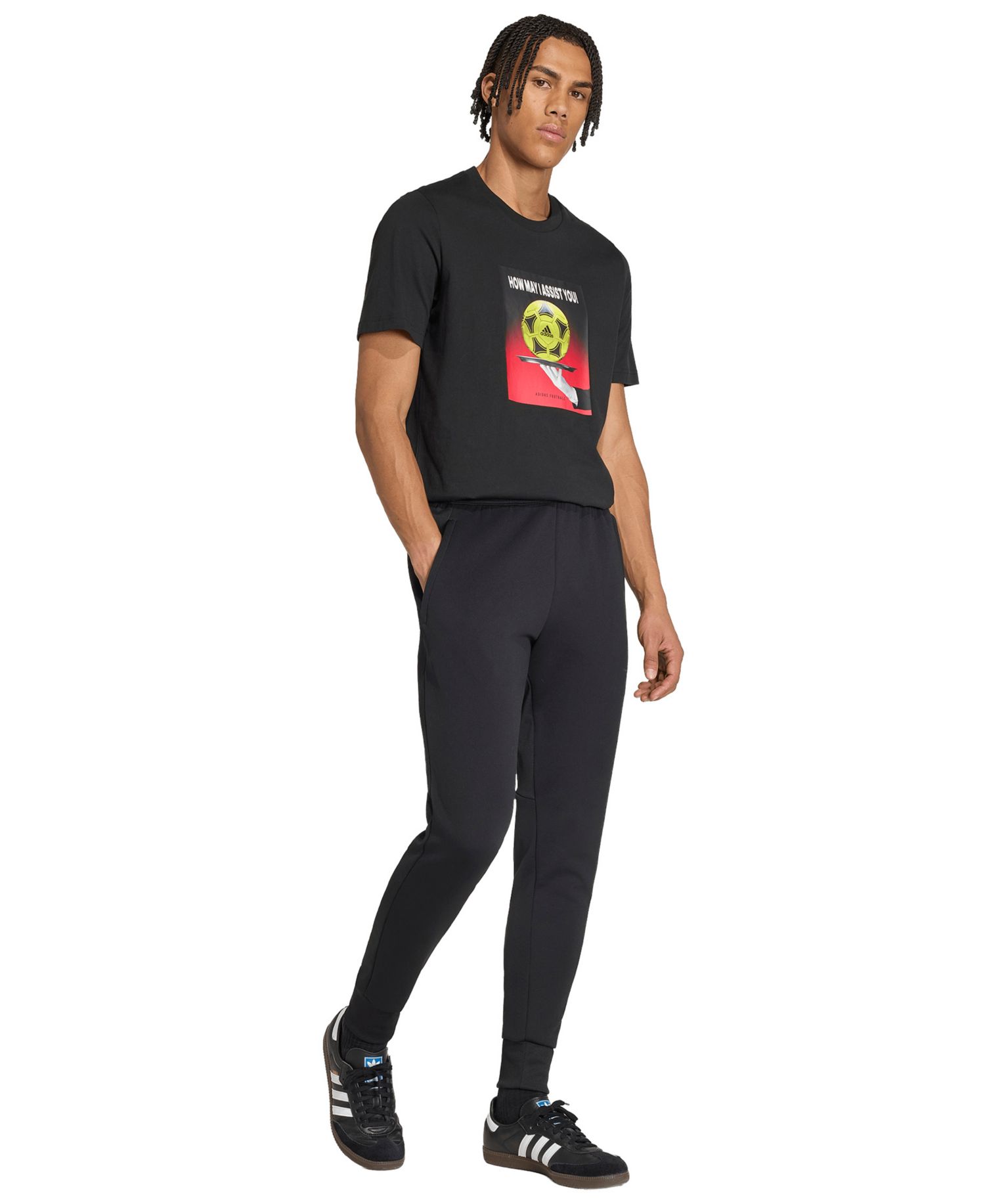 Men's Football Slogan Graphic Crewneck T-Shirt