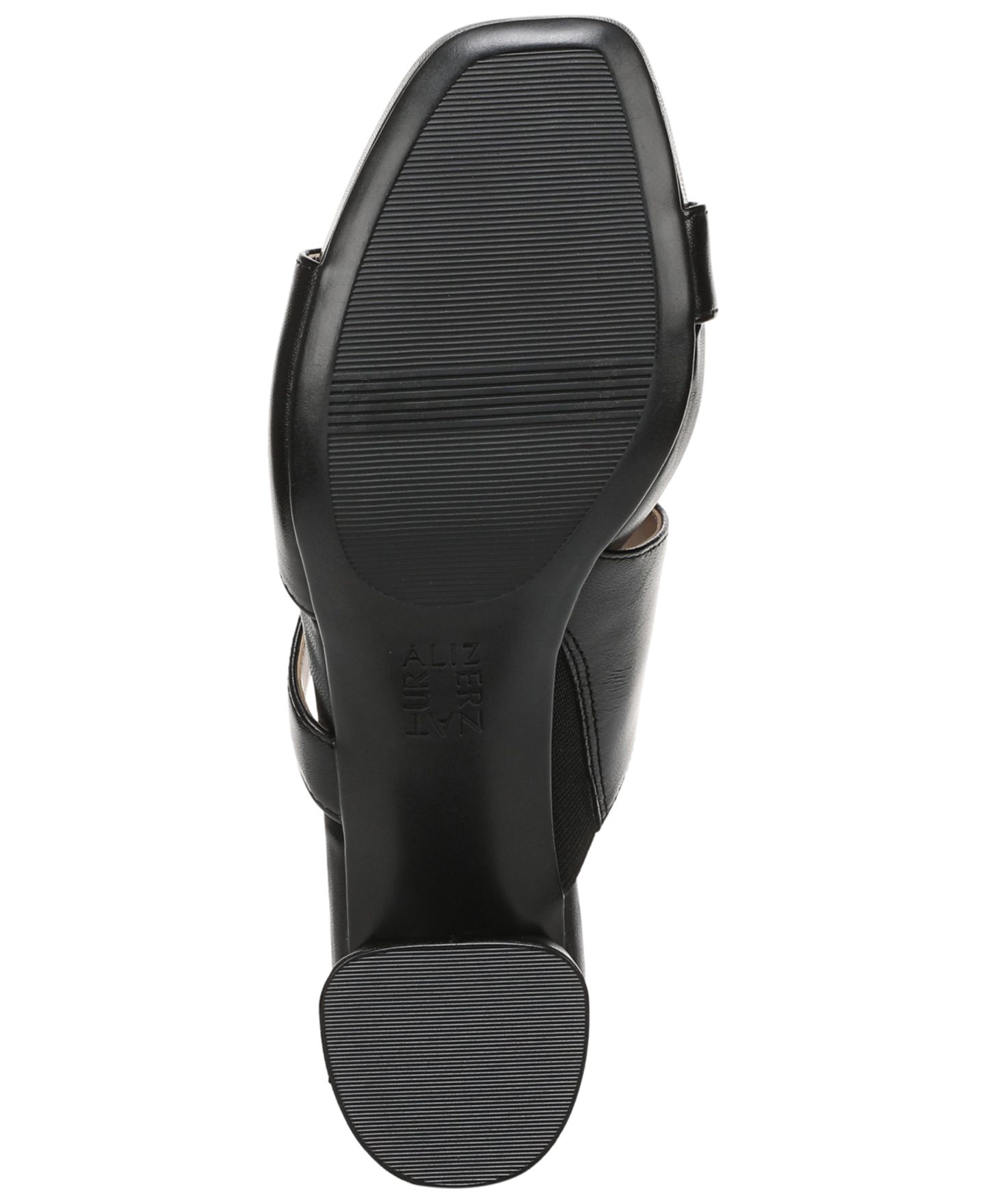 Женские сандалии Naturalizer Iman Slide Slip-On, цвет: Чёрный кожаный — фото 5