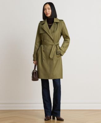 Women's Double-Breasted Belted Trench Coat