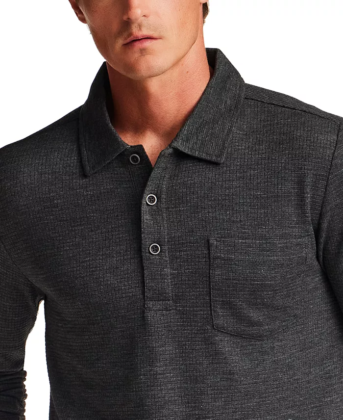 Men's Stretch Waffle Polo Shirt - thumbnail 4
