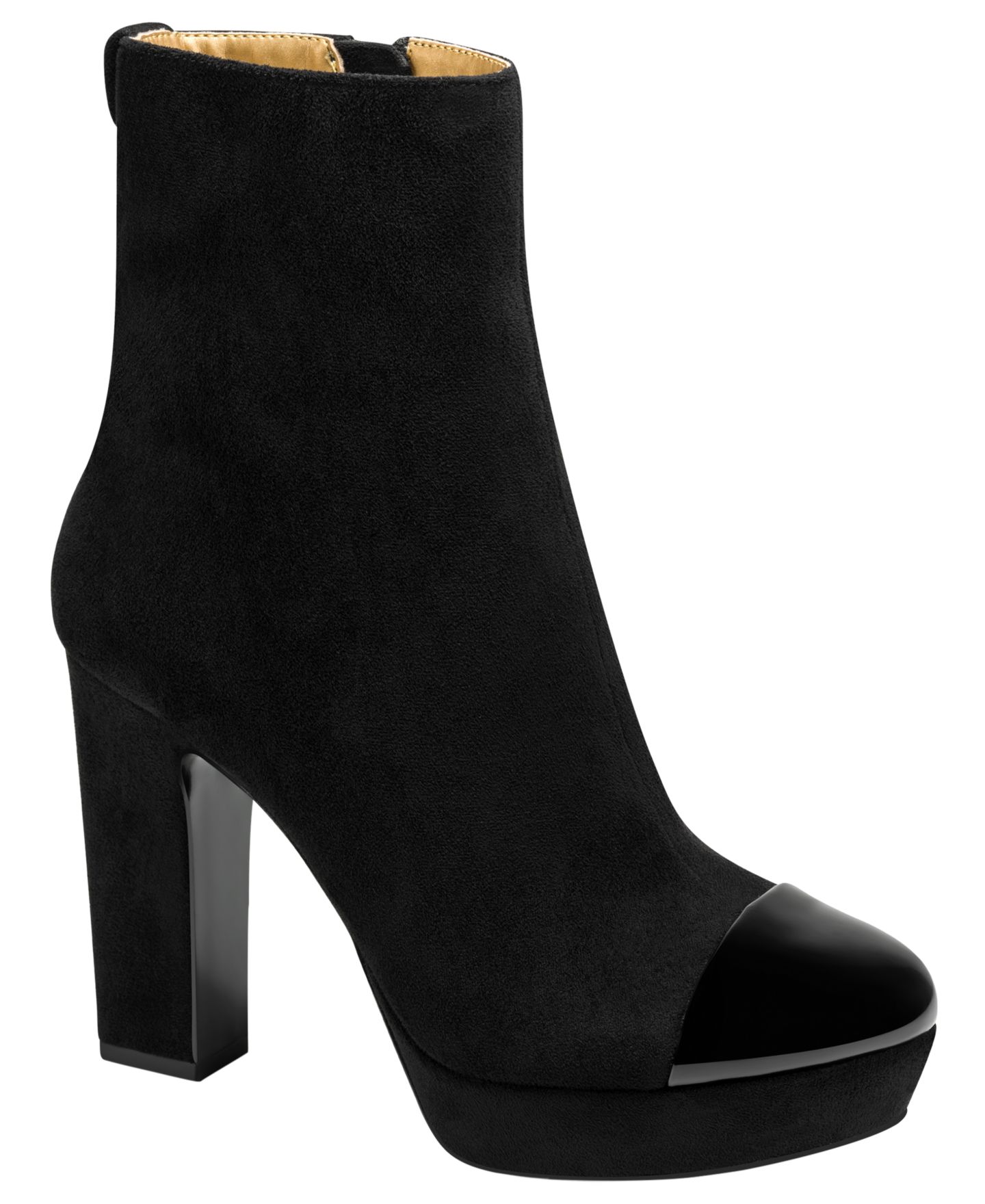 Женские ботинки Donna Karan New York Sullivan Platform Booties, цвет: Чёрный — фото 1