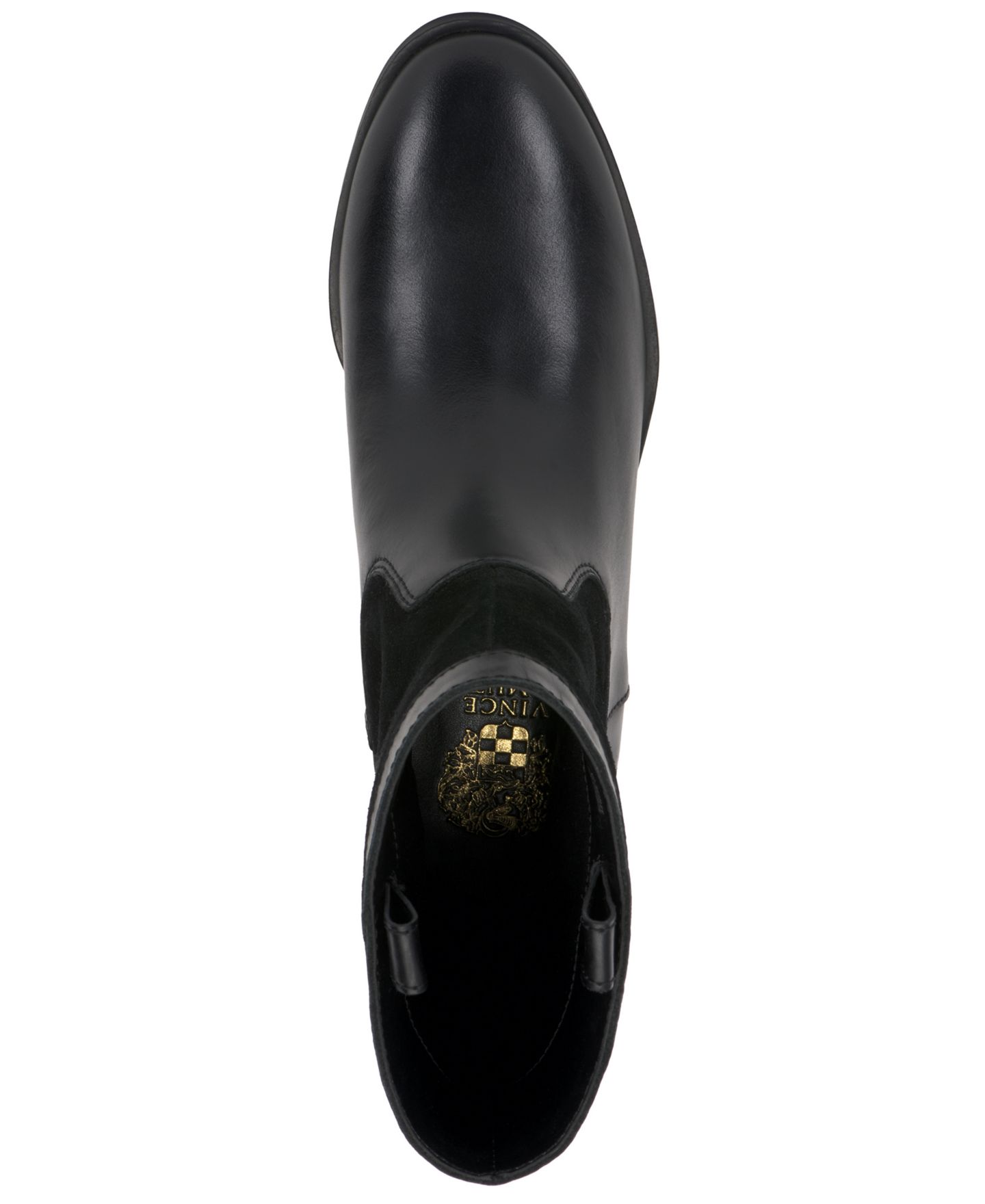 Женские ботинки Vince Camuto Bezzley Mid Shaft Riding, цвет: Чёрный кожаный — фото 4