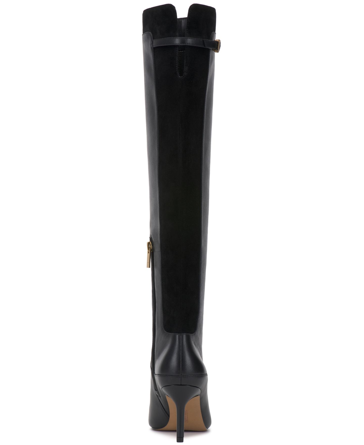 Женские ботинки Vince Camuto Meleis Regular, Wide Calf Over-The-Knee, цвет: Чёрный кожаный — фото 3
