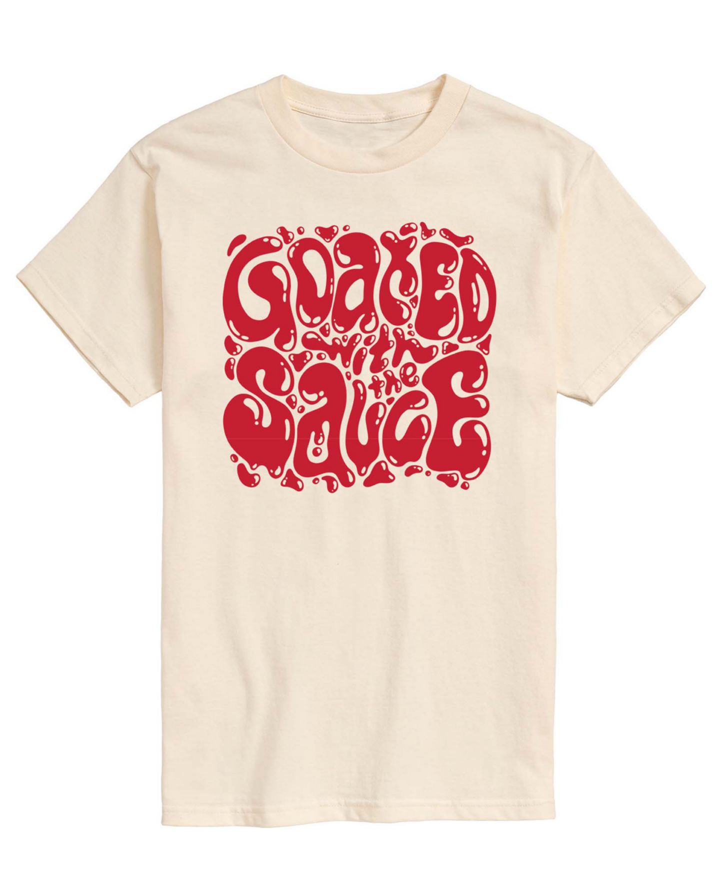 Мужская футболка AIRWAVES Goated With The Sauce Short-Sleeve Graphic, цвет: Кремовый — фото 1