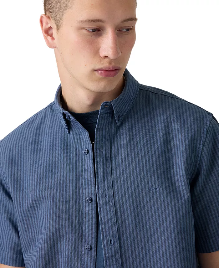 Men's Point Collar Woven Shirt - thumbnail 7