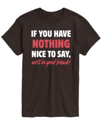 Men's Nothing Nice To Say Short-Sleeve Graphic T-Shirt