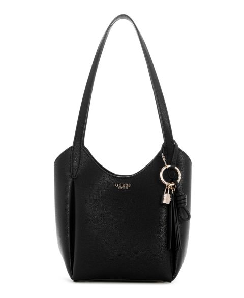 Женская сумка GUESS Melody Small Bucket Handbag, цвет: Чёрный