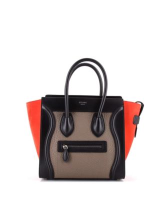 Micro Tricolor Luggage Bag Leather