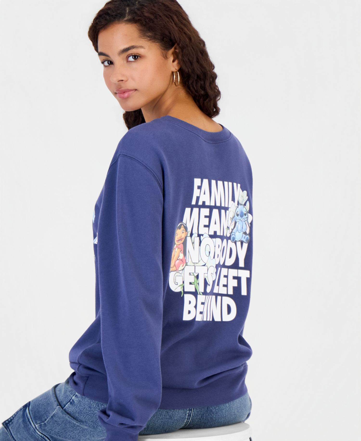 Women's Stitch Ohana Graphic Long-Sleeve Sweatshirt