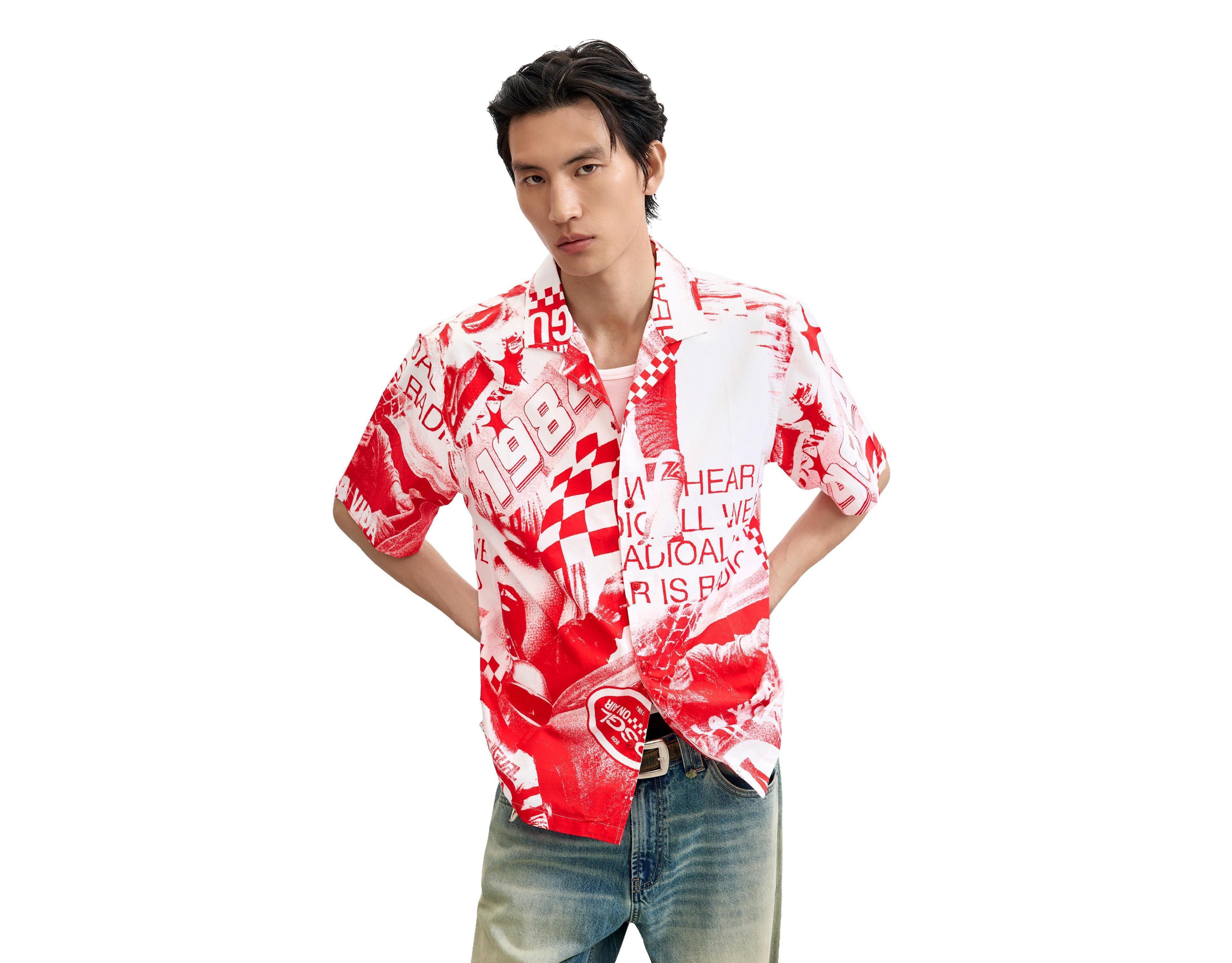Desigual Men's Racing printed shirt