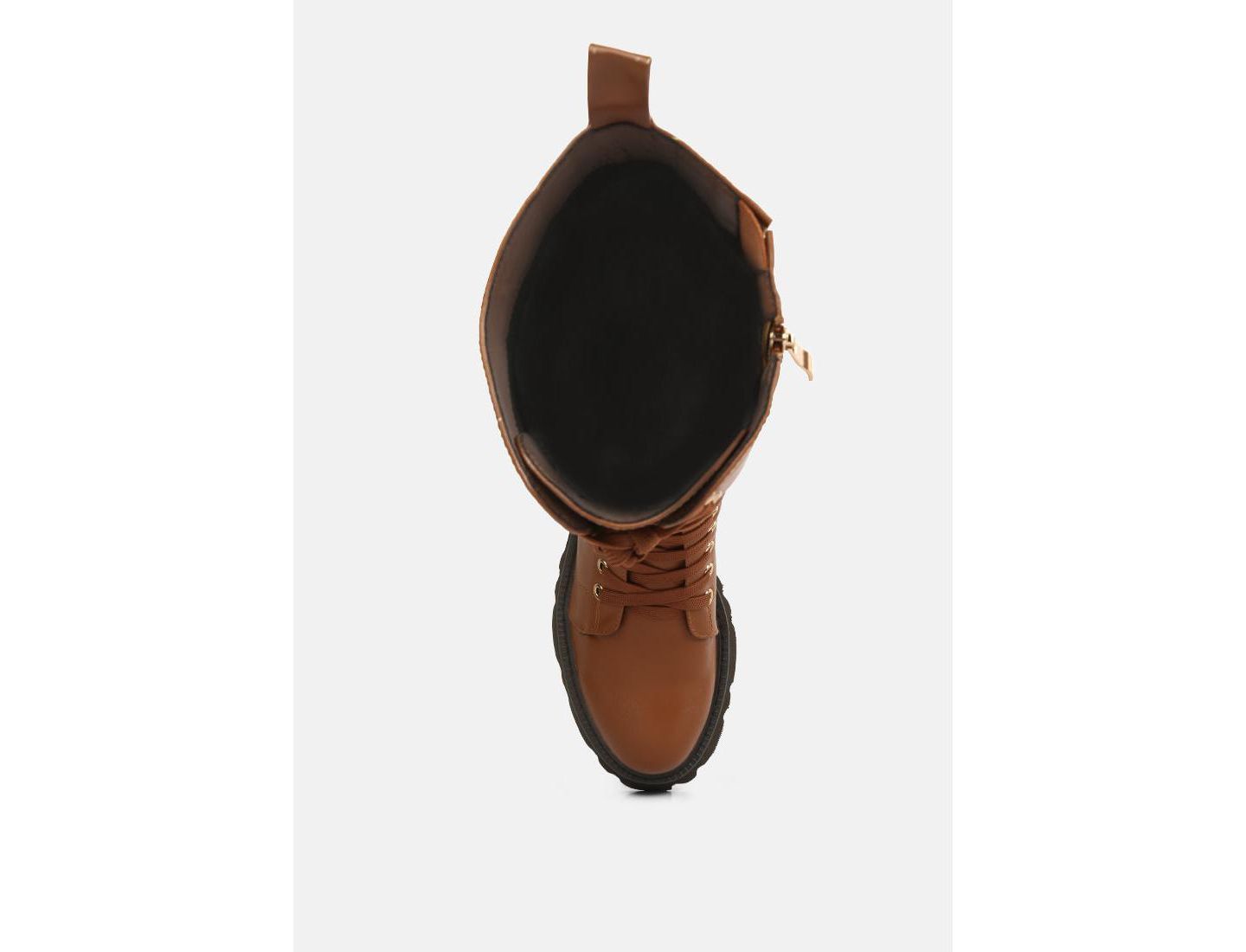 Женские ботинки London Rag Mad mood chunky lace-up, цвет: Бежевый / Хаки — фото 3