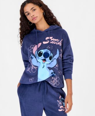 Juniors' Stitch Cozy Graphic Fleece Hoodie