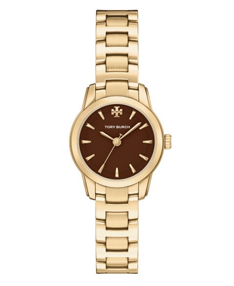 Женские часы Tory Burch Small Miller Gold-Tone Stainless Steel Watch 28mm