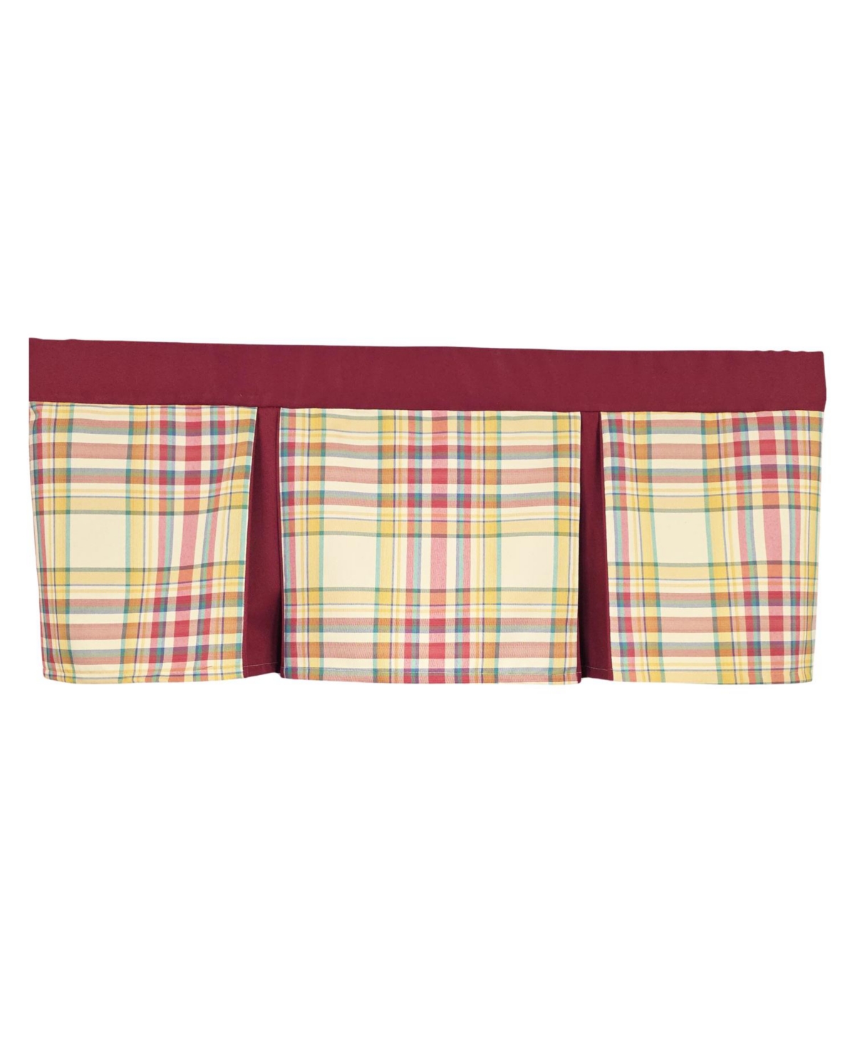 Rlf Home Syon Park Pleated Window Valance Cotton Rod Pocket