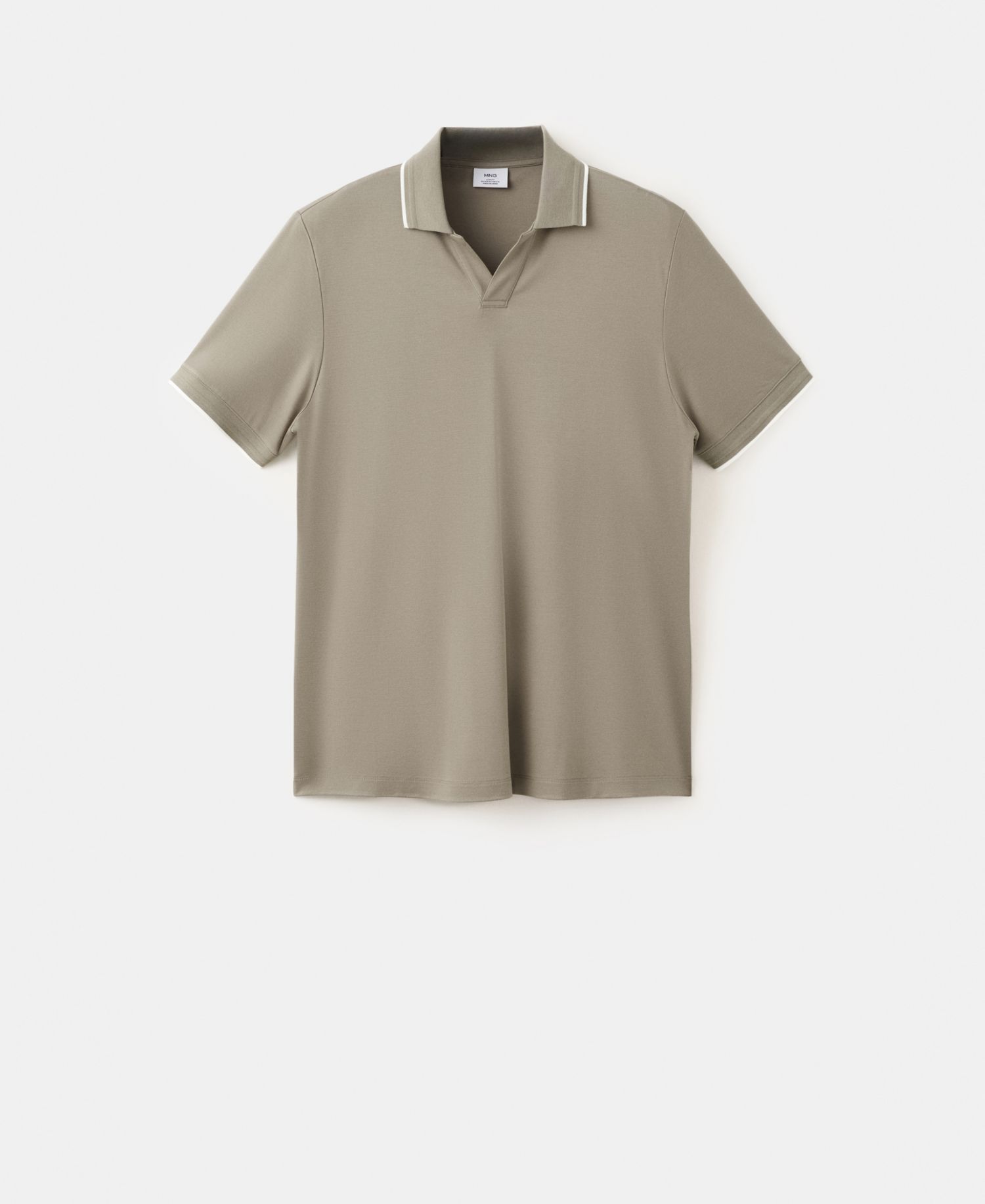 Men's Plain Ribbed Polo Shirt
