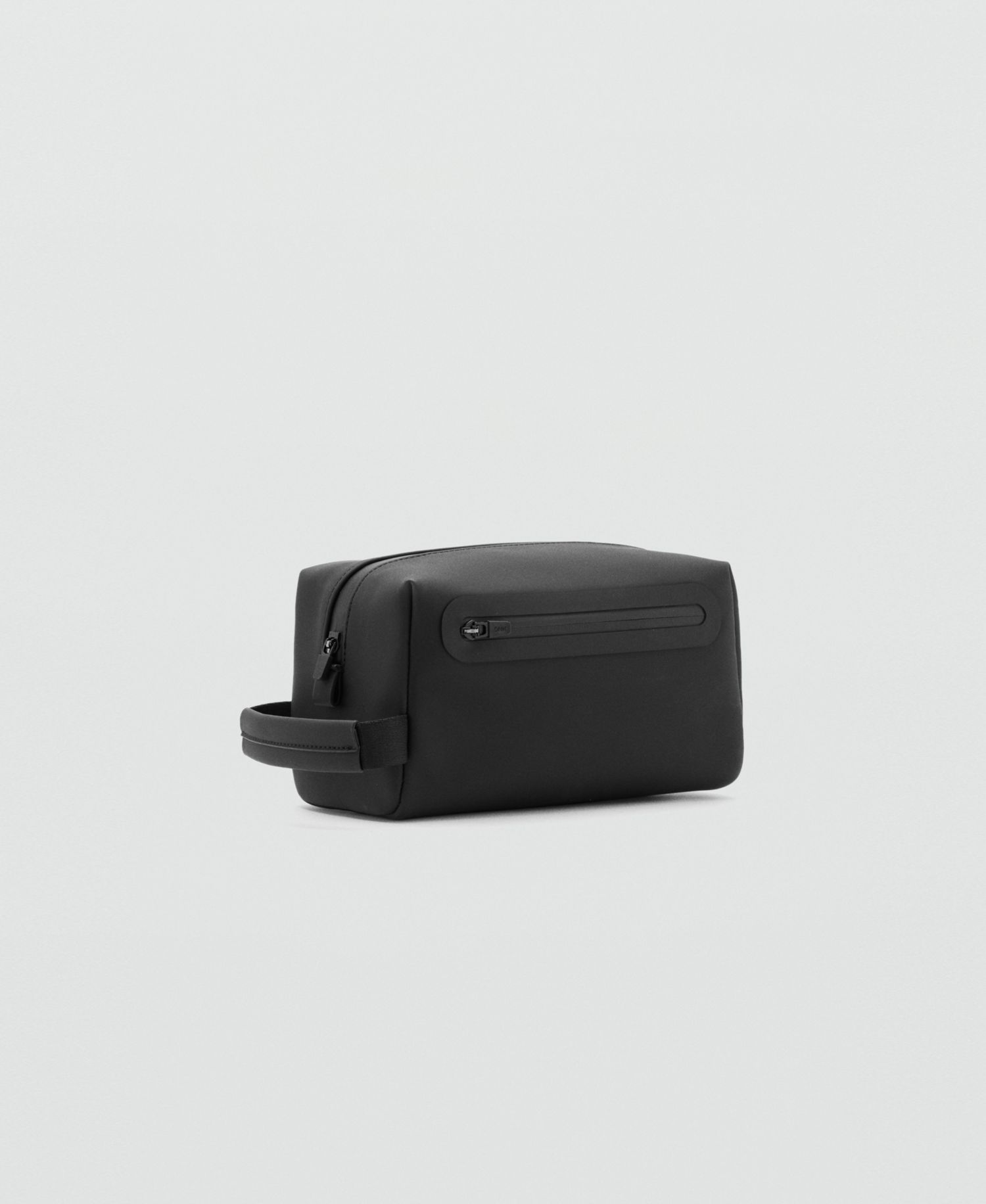 Men's Faux Leather Detail Toiletry Bag