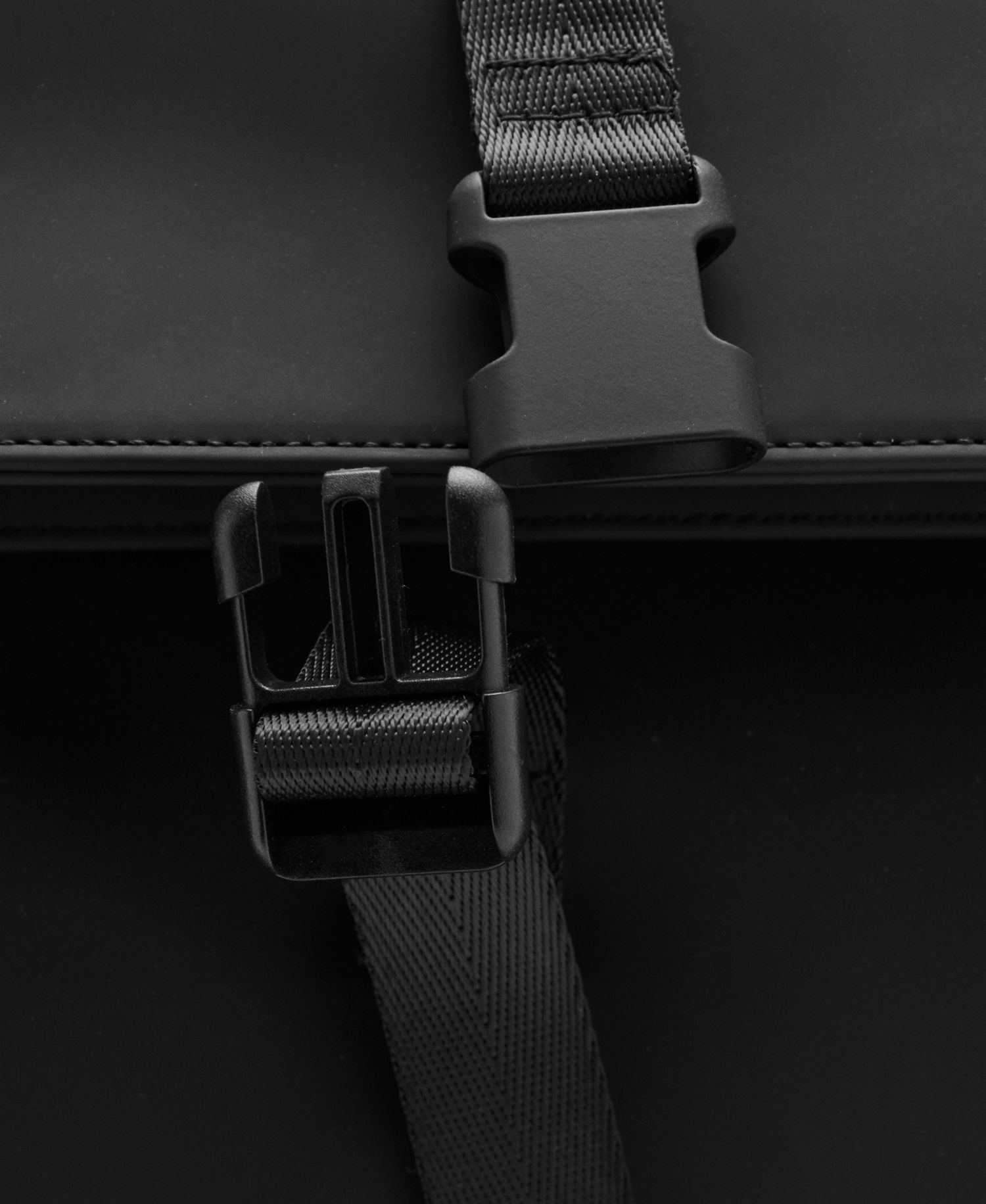 Men's Flap Closure Rubberized Backpack