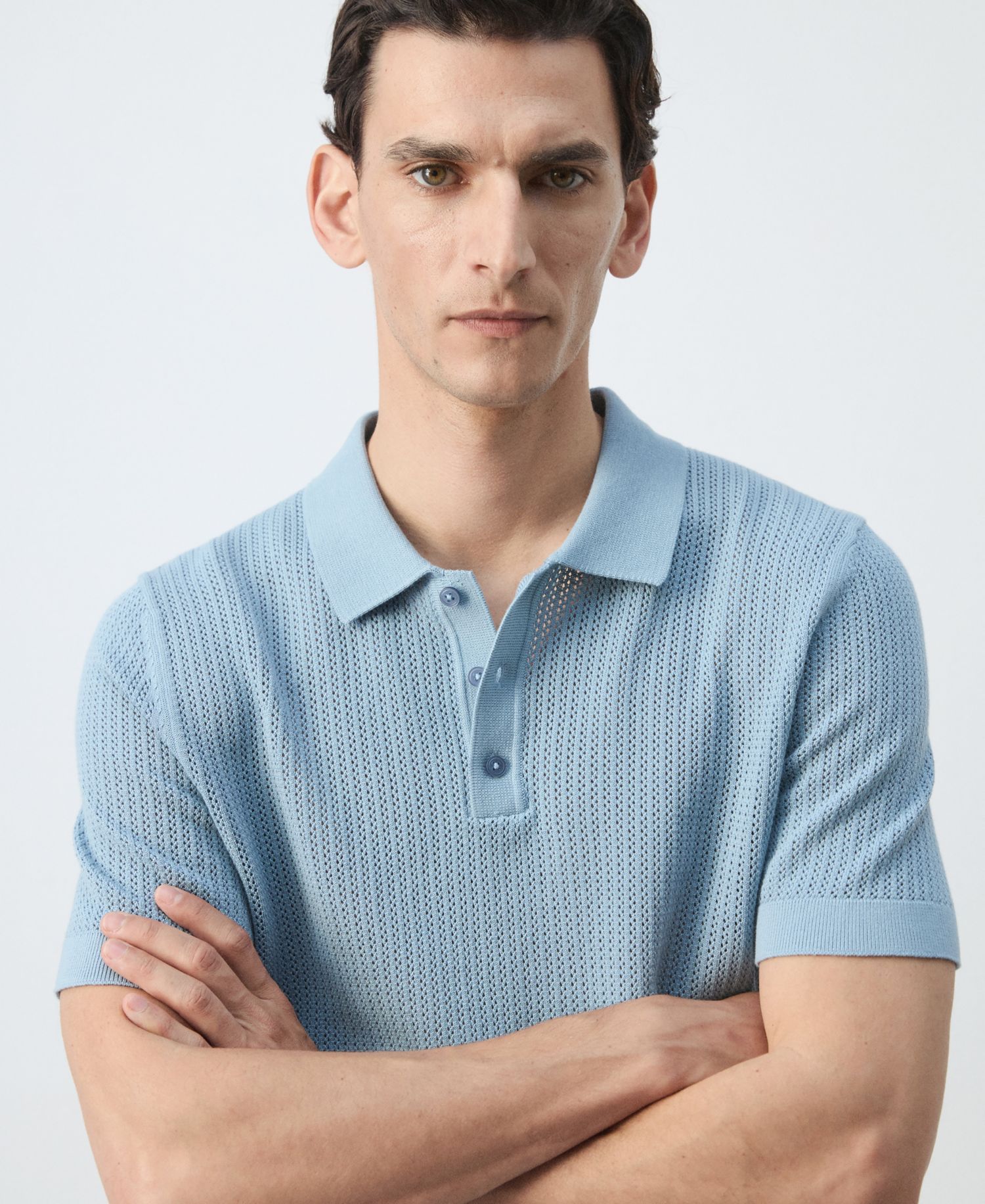 Men's Cotton Knitted Polo Shirt