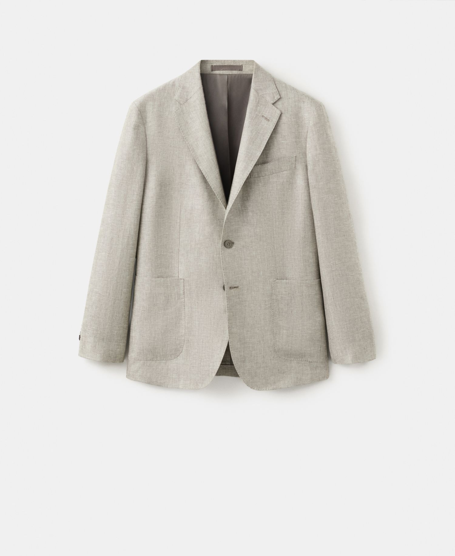Men's Slim-Fit Linen Blazer