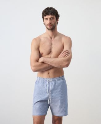 Men's Seersucker Striped Swimsuit