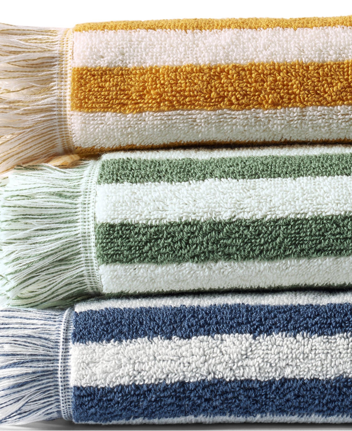 Lands' End Cotton Yarn-dyed Stripe Bath Towel
