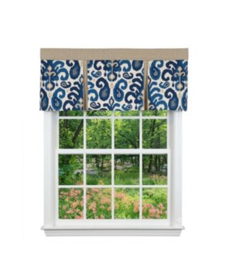 Tracy Pleated Window Valance 100% Cotton Rod Pocket