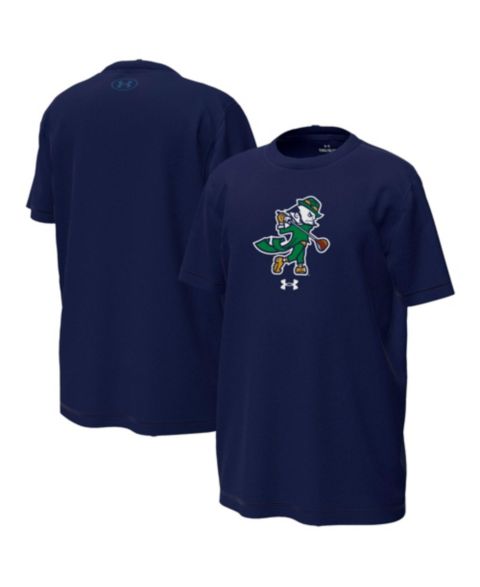 Детская футболка Under Armour Navy Notre Dame Fighting Irish Golfing Leprechaun Tech Stretch Performance