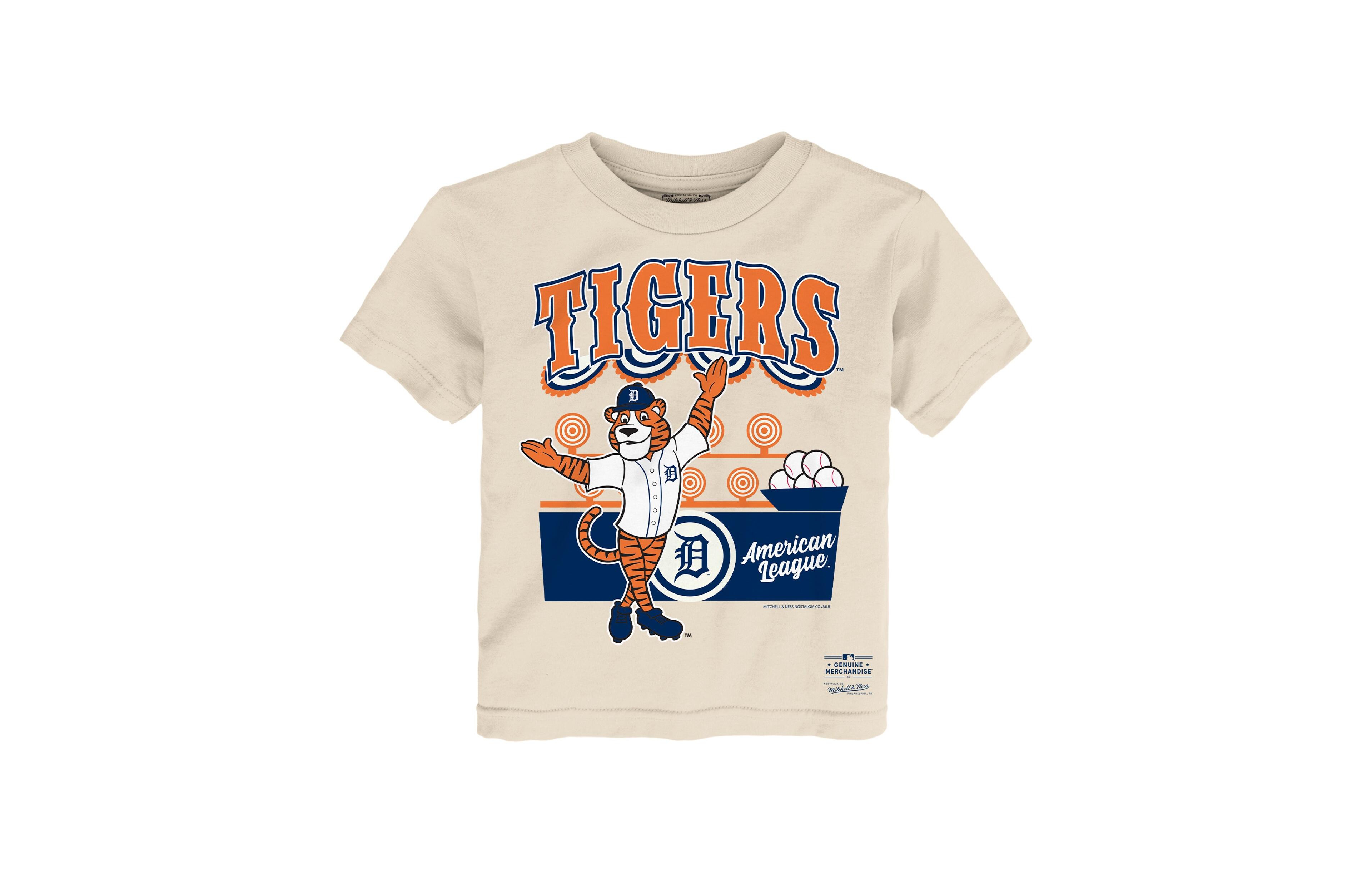 Mitchell & Ness Toddler Cream Detroit Tigers Step Back Up T-Shirt