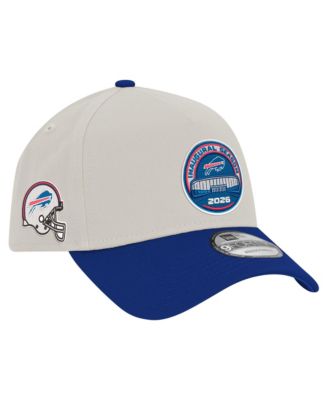 Men's White/Royal Buffalo Bills Highmark Stadium Inaugural Season A-Frame 9FORTY Adjustable Hat