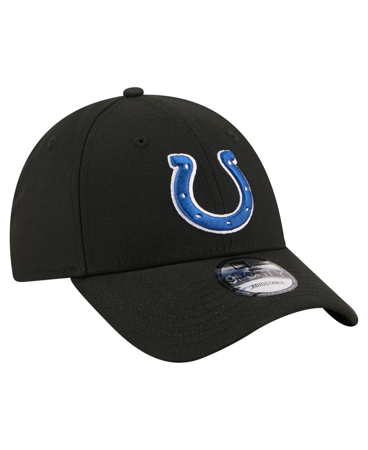 Men's Black Indianapolis Colts Core Team 9FORTY Adjustable Hat