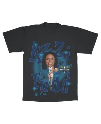 Men's and Women's Azzi Fudd Black Dallas Wings Player T-Shirt