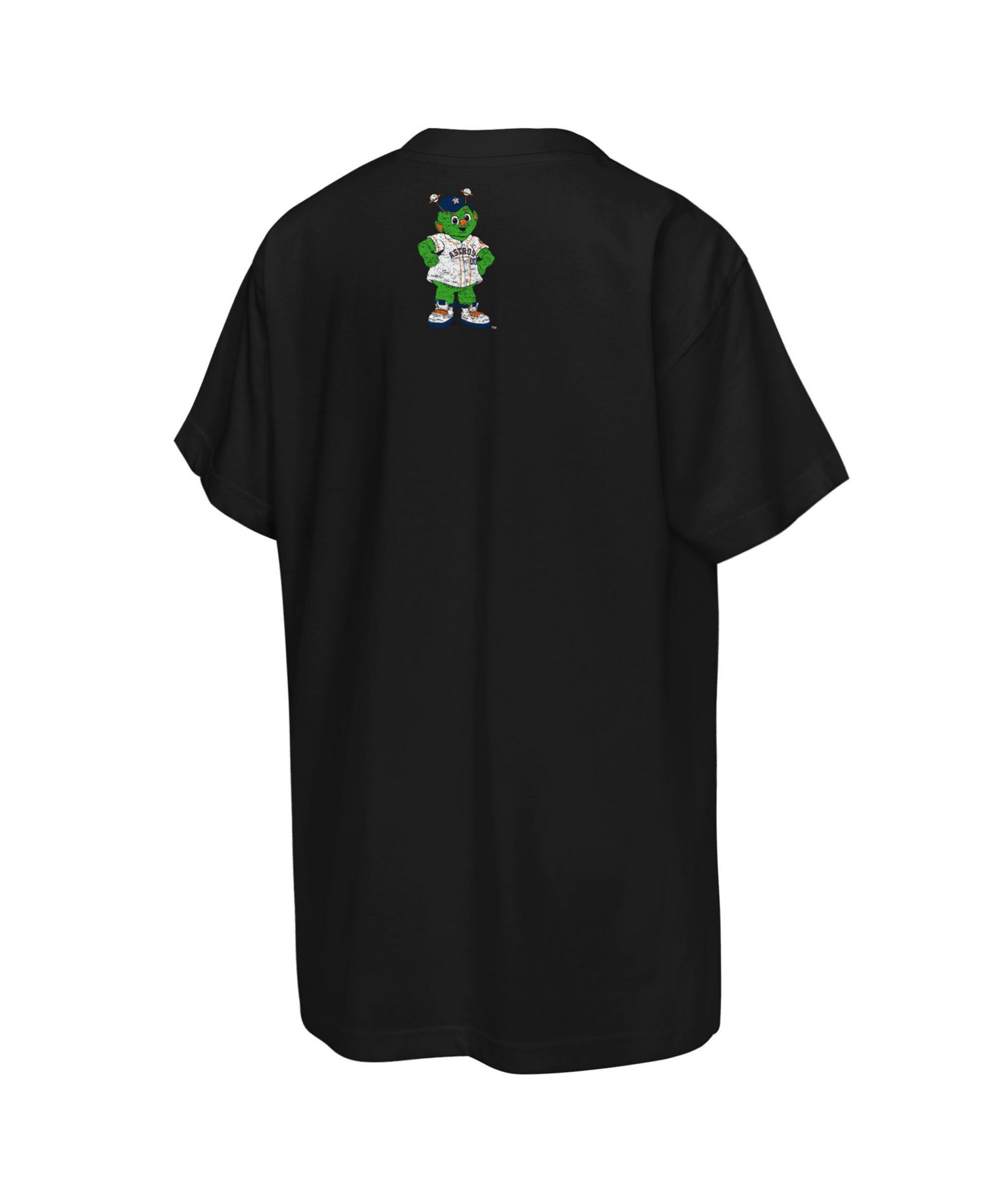 Big Boys and Girls Black Houston Astros Big Face Mascot T-Shirt