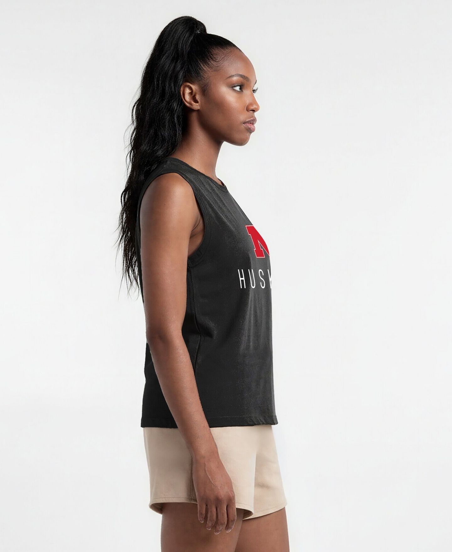 Женский топ Champion Black Nebraska Huskers Lifestyle — фото 2