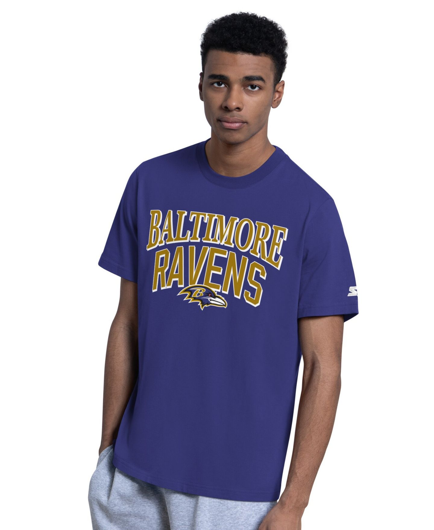 Мужские футболки Starter 2-pack Purple/Gray Baltimore Ravens Logo — фото 5
