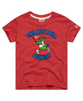 Big Boys and Girls Red Philadelphia Phillies Mascot Tri-Blend T-Shirt