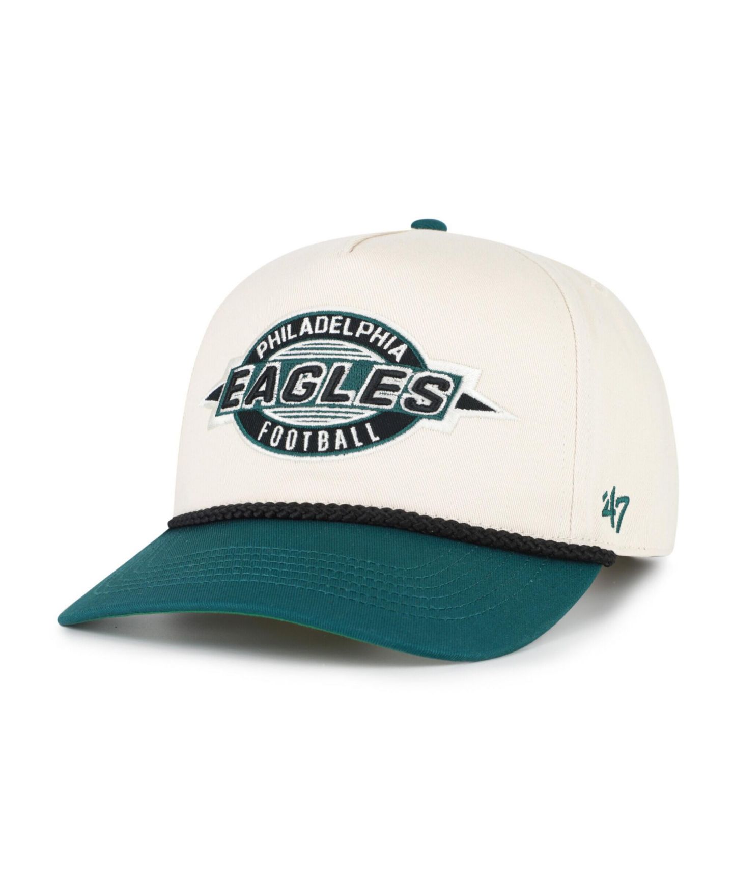 Детская кепка '47 Brand Cream Philadelphia Eagles Freemont Hitch Adjustable Hat — фото 4