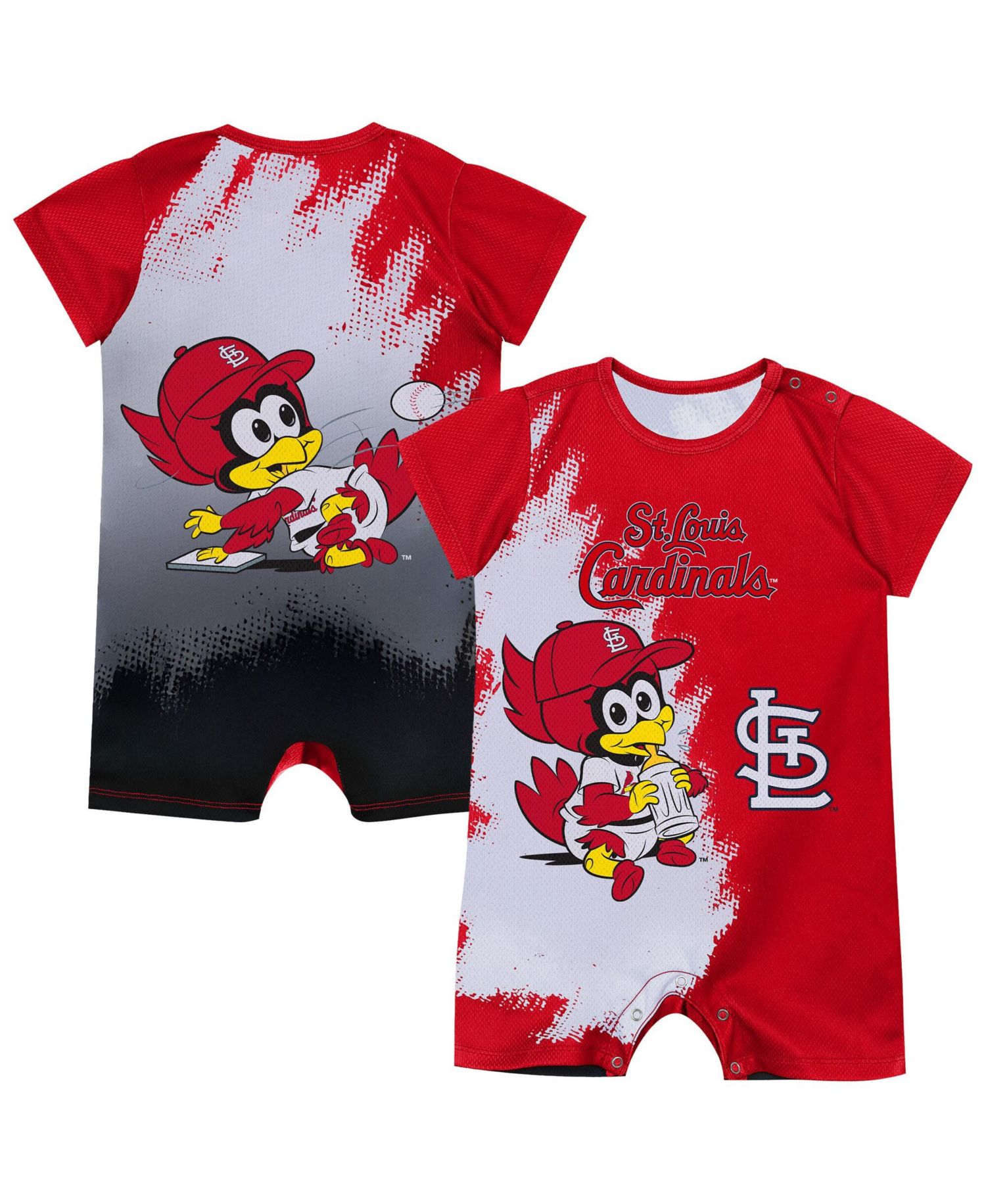 Baby Boys and Girls Red St. Louis Cardinals Baby Mascot Bodysuit