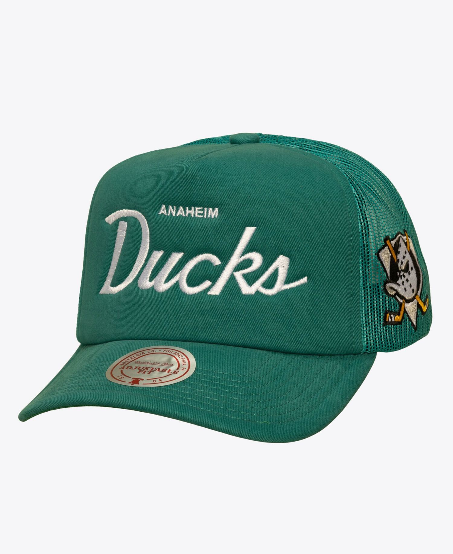 Men's Teal Anaheim Ducks Head Coach Trucker Adjustable Hat