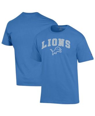 Men's Blue Detroit Lions Arch Over Logo T-Shirt