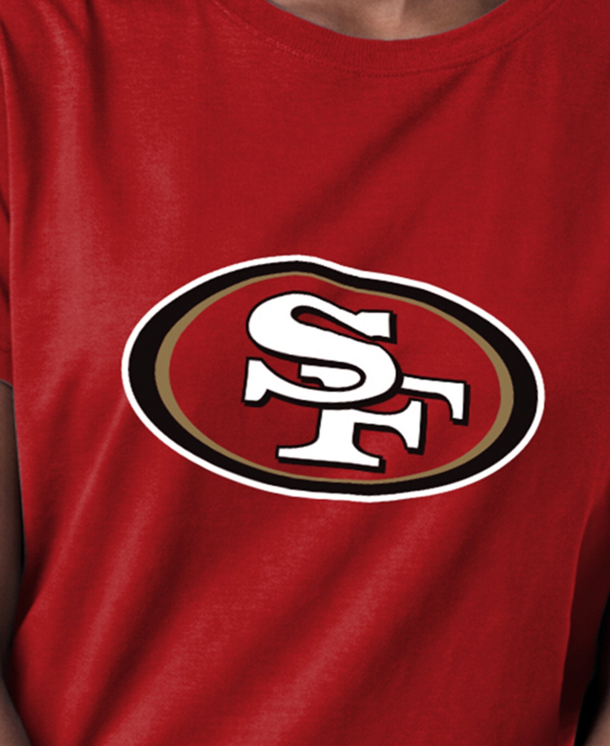 Champion Women's Scarlet San Francisco 49ers Logo T-Shirt