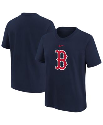 Big Boys and Girls Navy Boston Red Sox Large Logo T-Shirt