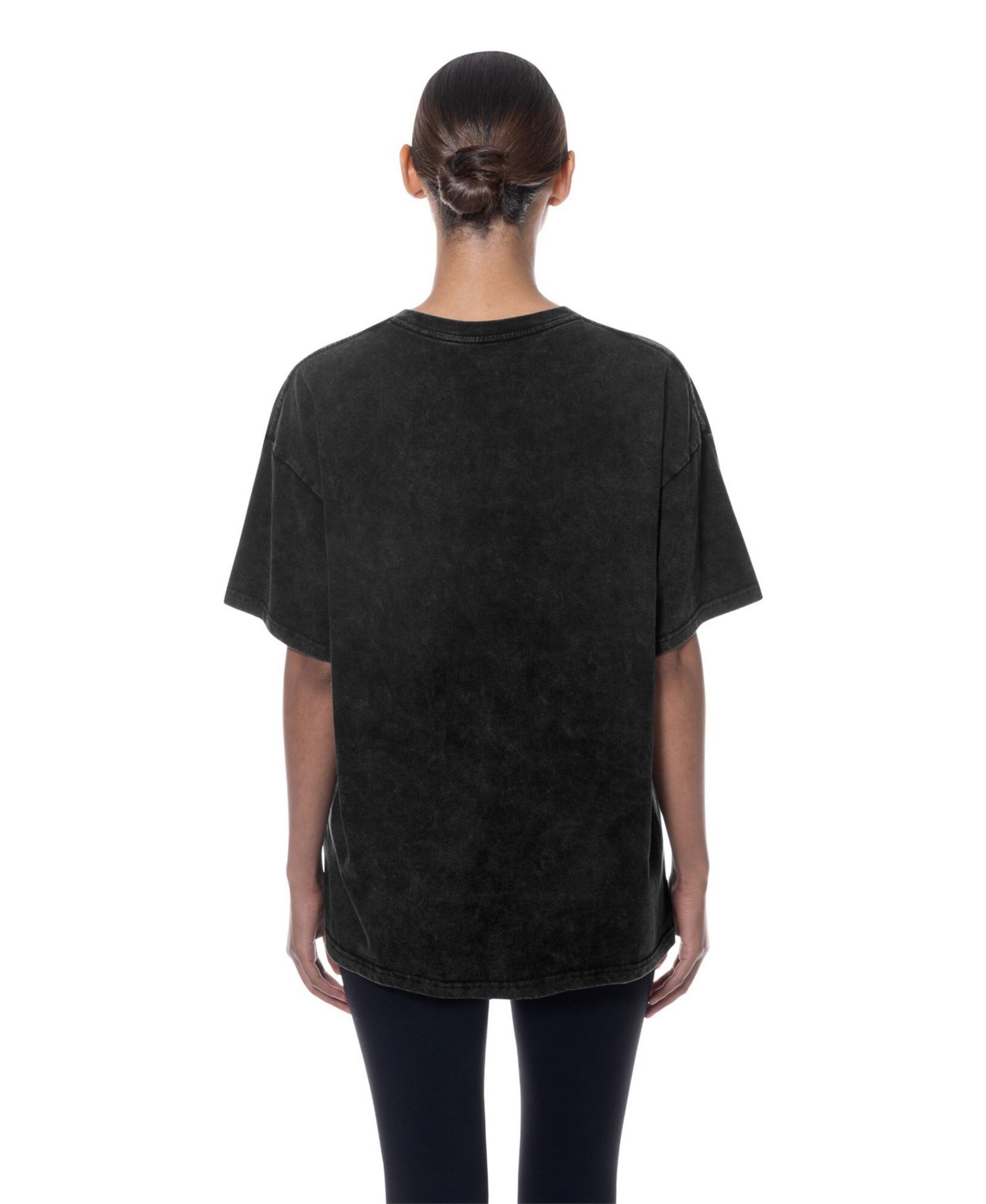 Women's Black LA 2028 Summer Mineral Wash Oversized T-Shirt