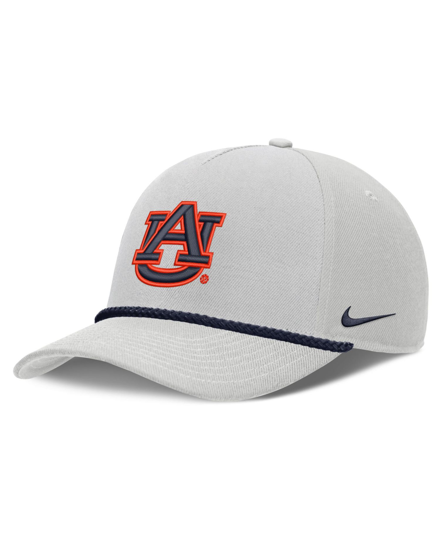 Men's and Women's Gray Auburn Tigers Rope Rise Adjustable Hat