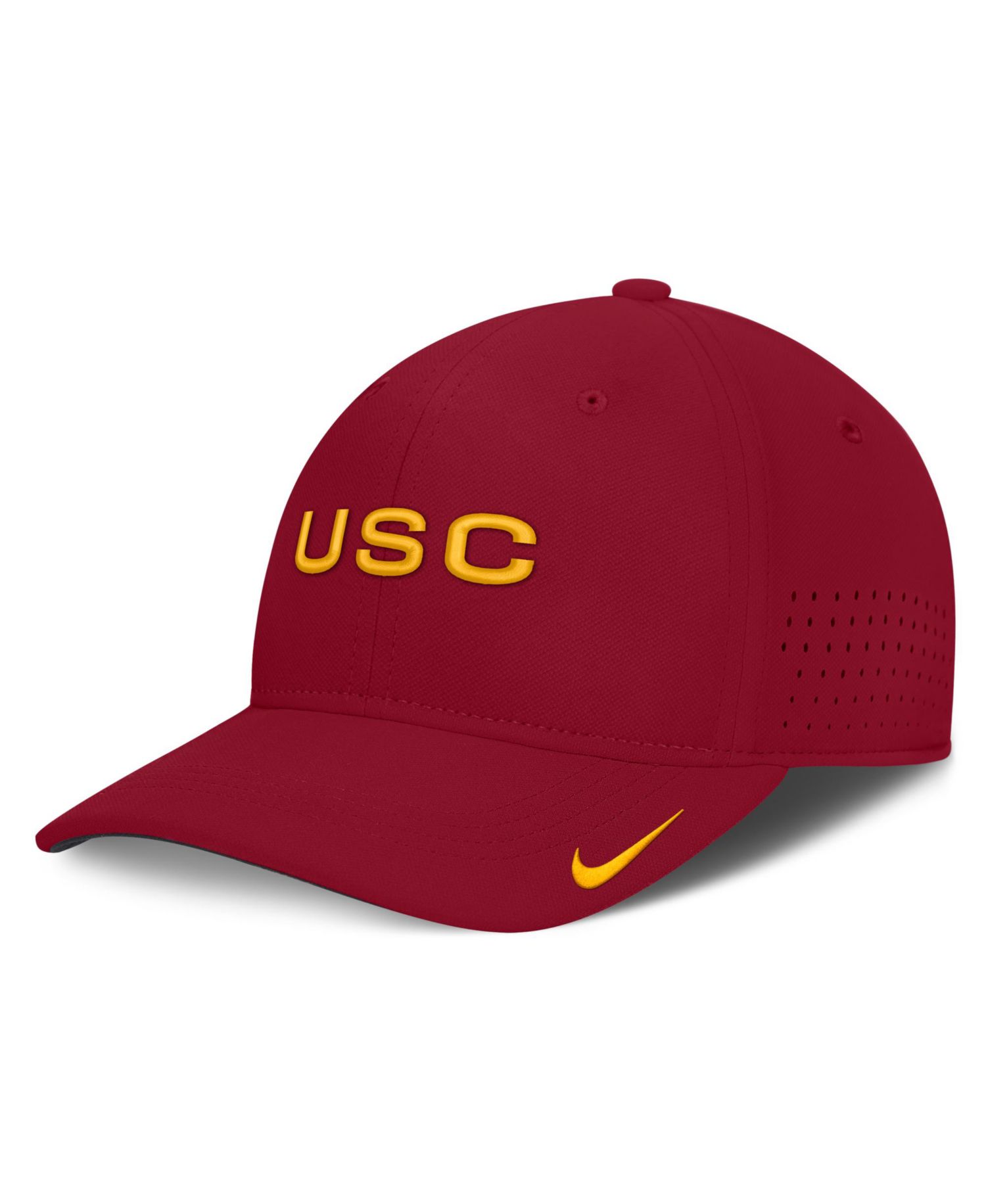 Men's Crimson USC Trojans Gameday Aerobill Swooshflex Dri-FIT Hat