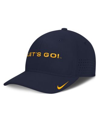 Men's Navy West Virginia Mountaineers Gameday Aerobill Swooshflex Dri-FIT Hat