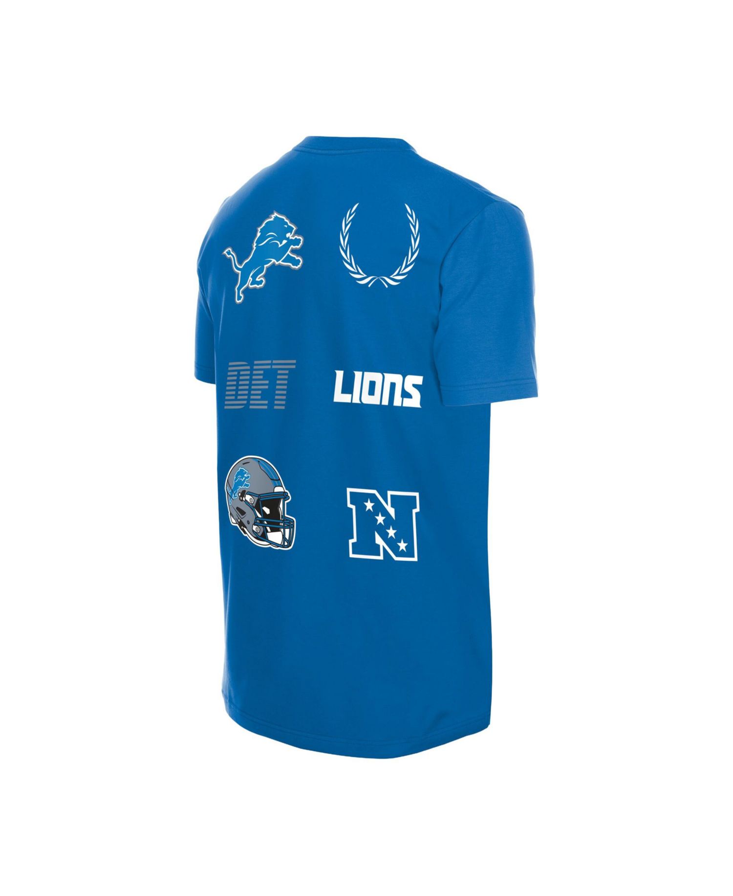 Men's Blue Detroit Lions Match T-Shirt