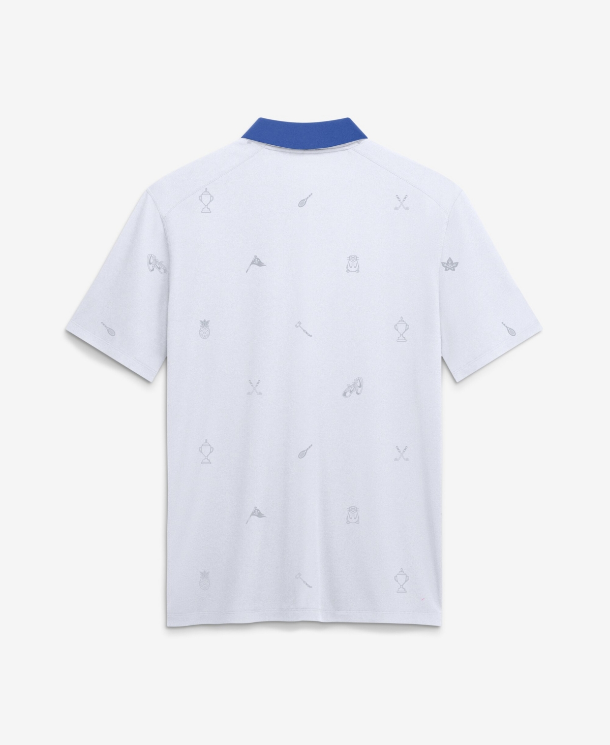 Nike Men's White Duke Blue Devils Vapor Pattern Dri-fit Polo Shirt