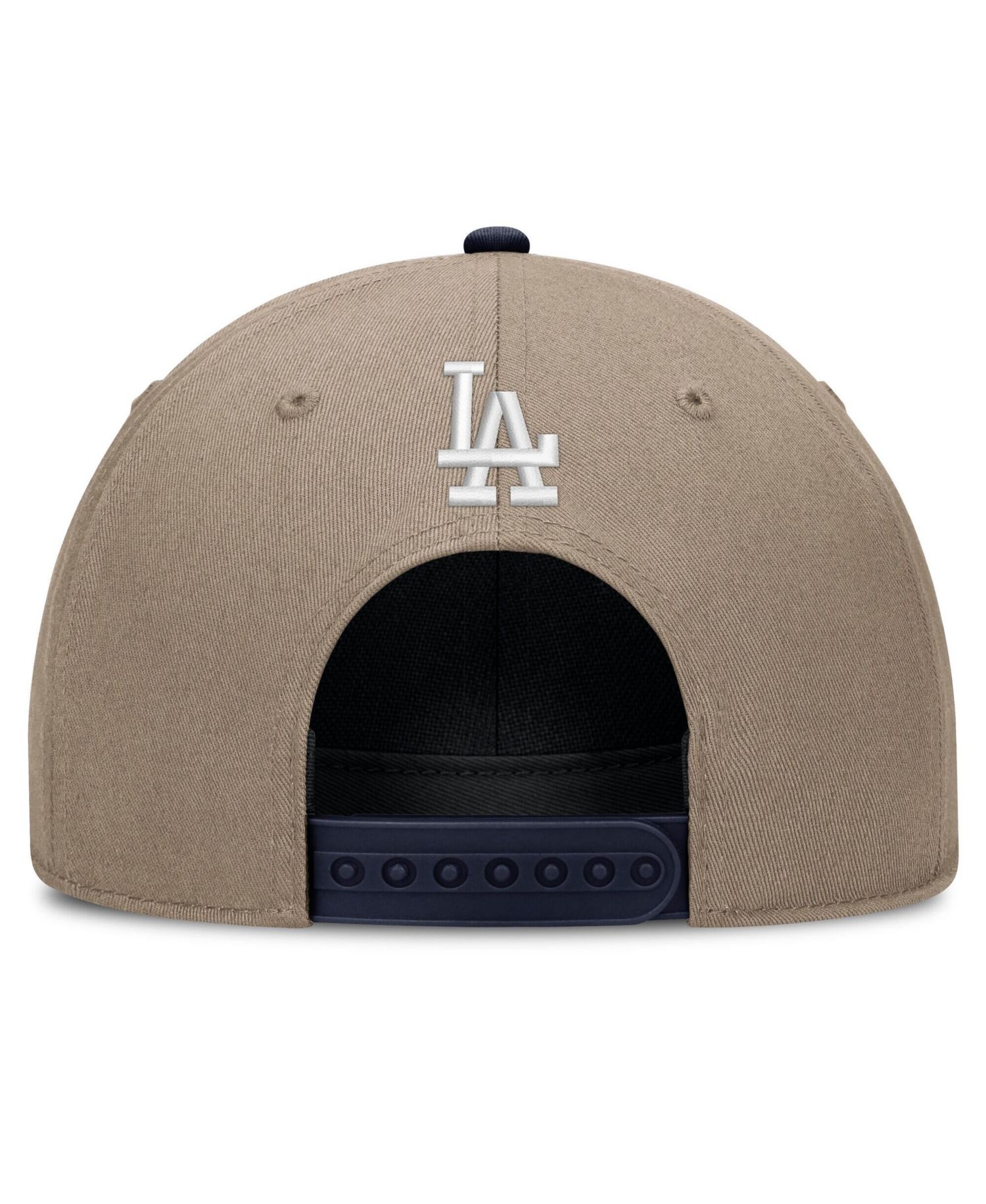 Men's Khaki Los Angeles Dodgers Father's Day Rope Rise Adjustable Hat