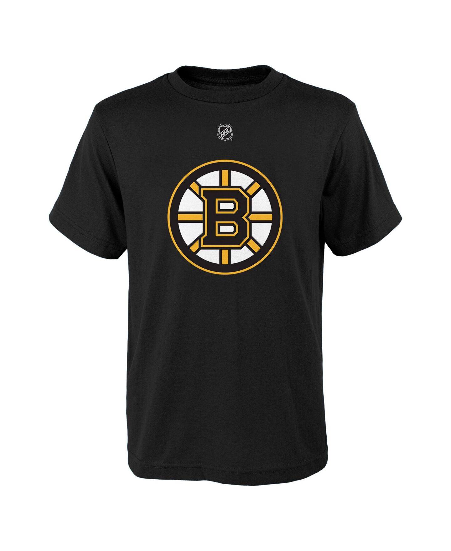 Детская футболка Outerstuff David Pastrnak Black Boston Bruins Player Name & Number — фото 3