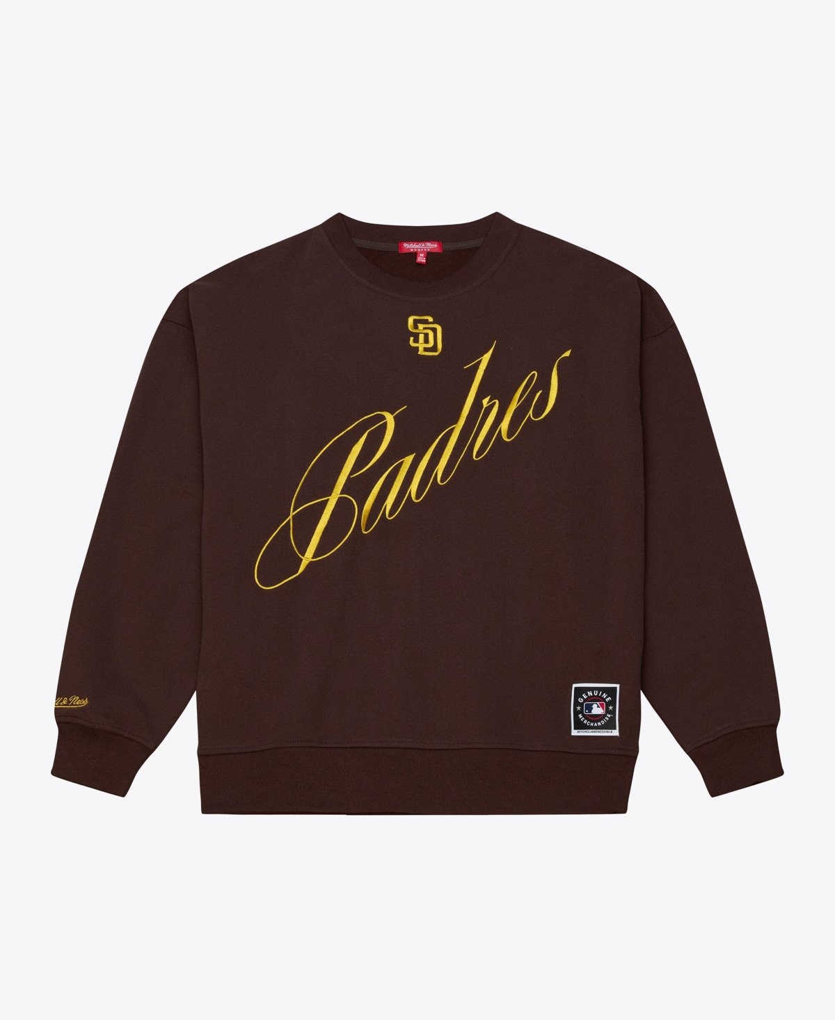 Mitchell & Ness Women's Brown San Diego Padres Script Sweatshirt